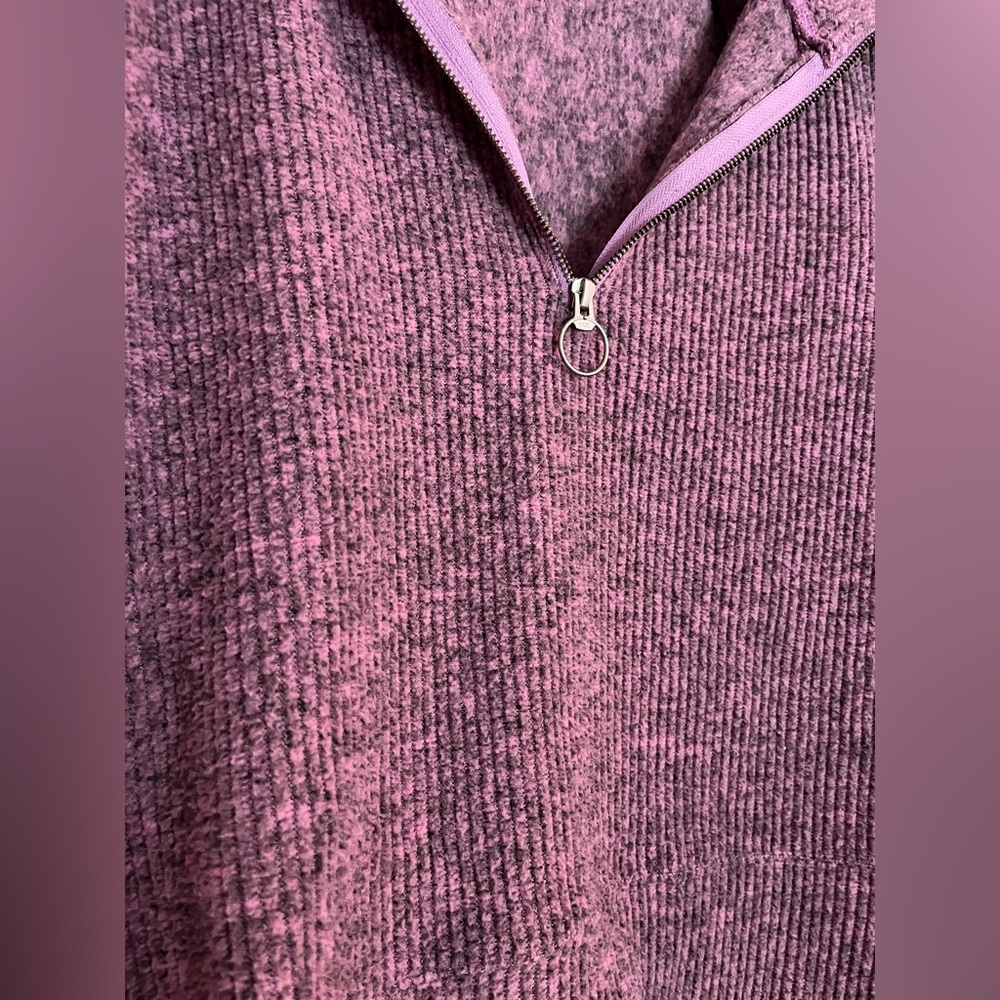 Madewell Fleece Half-Zip Popover Top - Picture 8 of 8